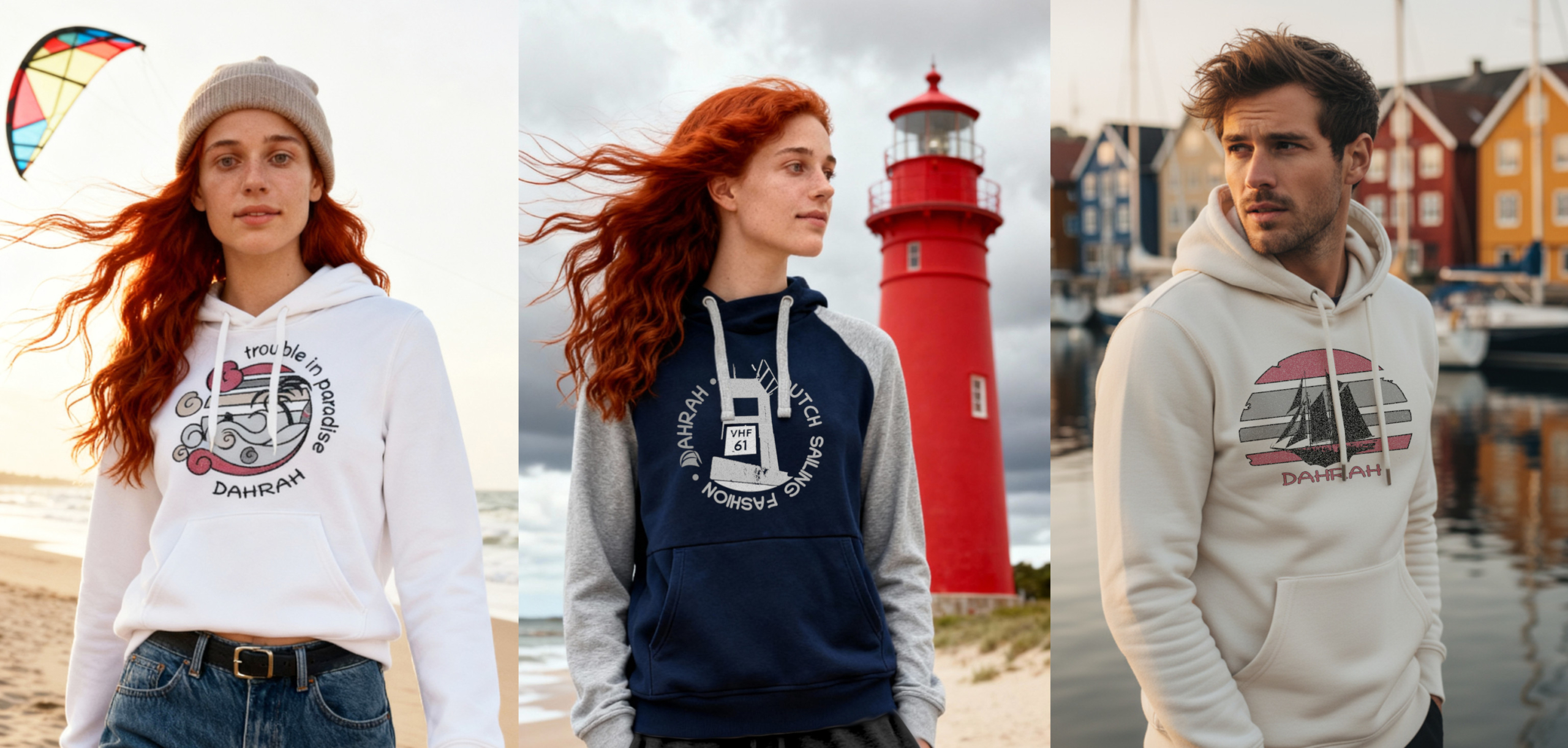 Dahrah Fashion is a brand of high quality organic sailing hoodies and t-shirts based in the Netherlands.
